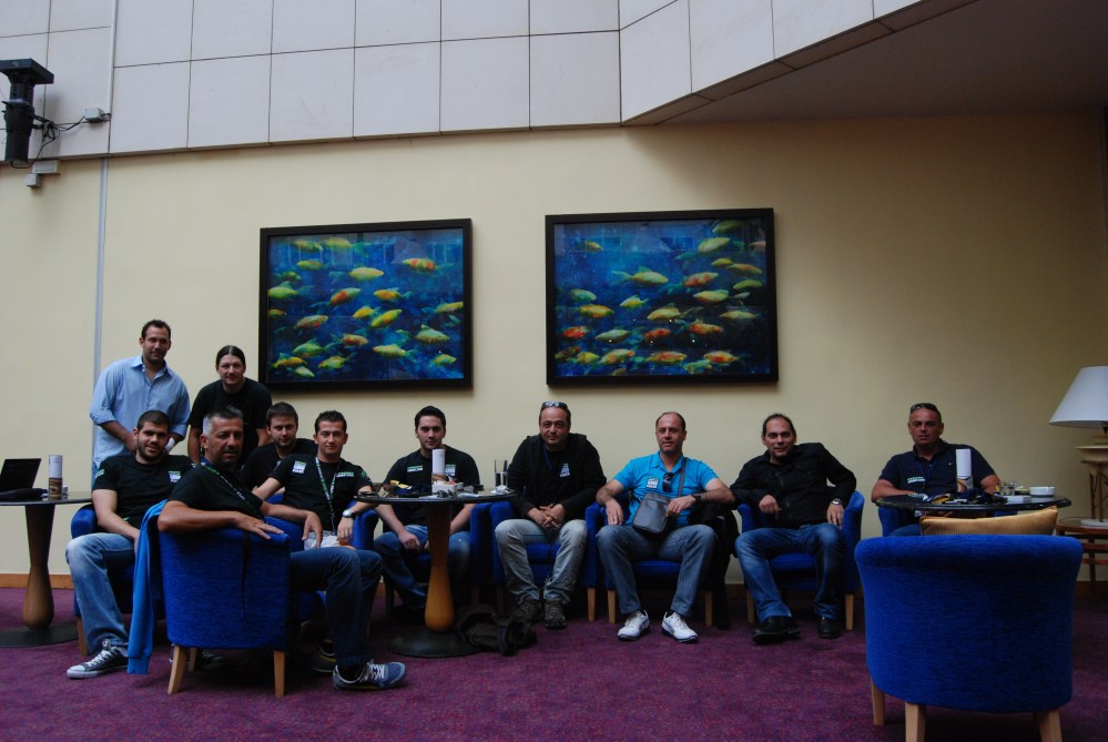 Οι Έλληνες παίκτες λίγο πριν την έναρξη του τουρνουά