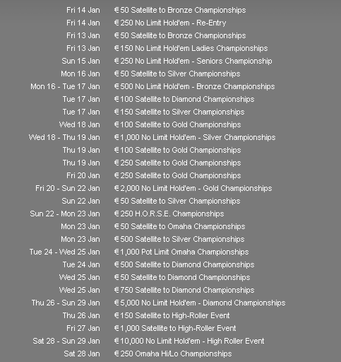 eurofinalofpokerprogramme