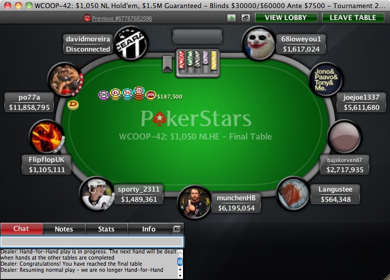 2011WCOOP42FinalTableStart1