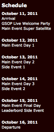 gsop live greece 2011 schedule
