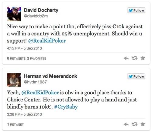 Negreanu Tweets