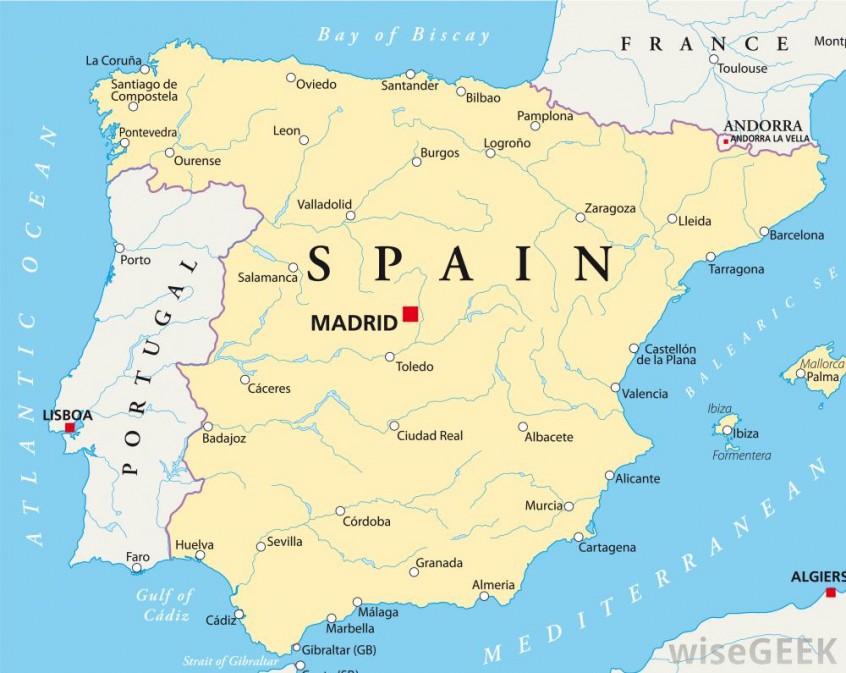 map of spain